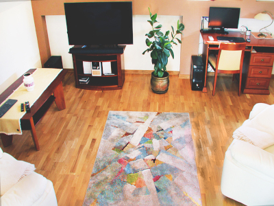 Salon w domku do wynajęcia
